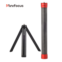 Carbon Fiber Monopod Extension Rod Pole Stick 1/4'' Tripod Thread for DJI Ronin S SC Moza Air 2 FeiyuTech Zhiyun Crane 2 weebill