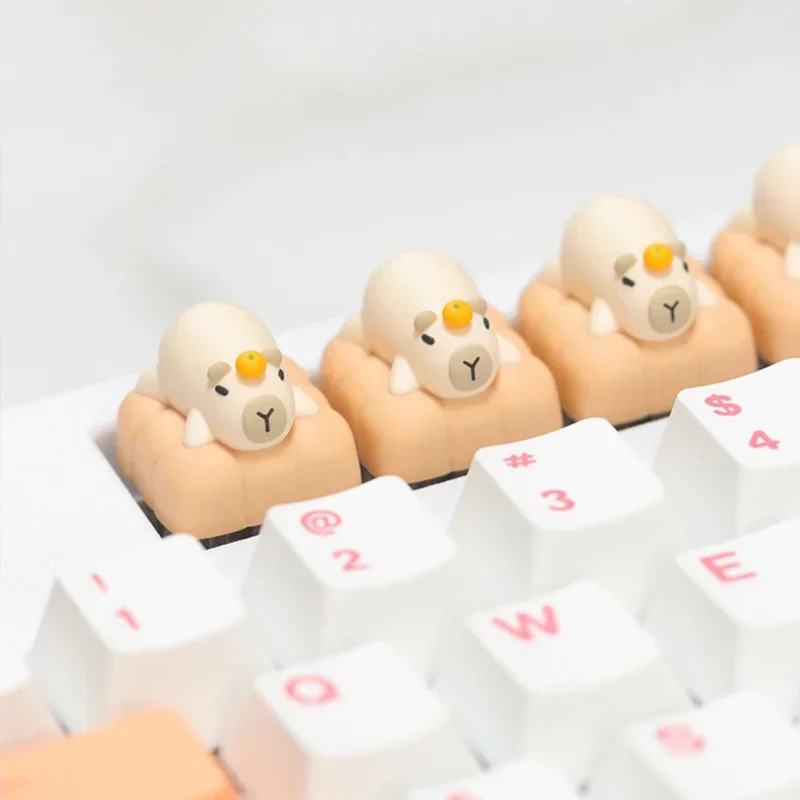 

Capibara Dolphin Keycap Resin Art Customized Single
