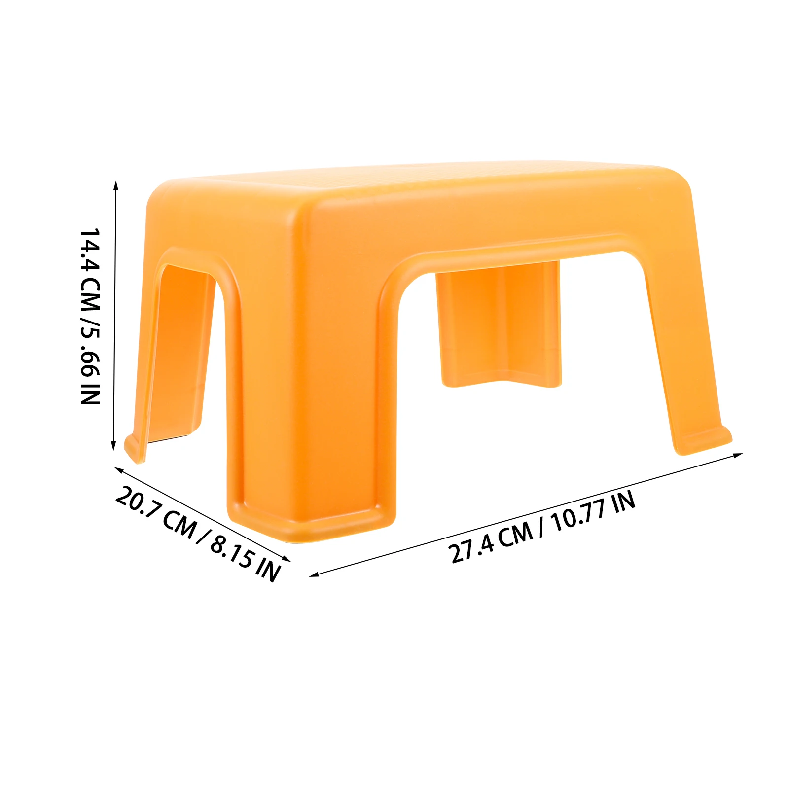 

Stackable Anti-Slip Footstool For Kids Bathroom Orange Thickened Plastic Creative Home Furniture Children Stool Non-Skid Step