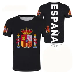 Spain Football Jersey 3D Proud of Spanish Emblem Graphic T Shirt for Men Clothing Espana Soccer Club T-shirt Man Gym Sports Tops