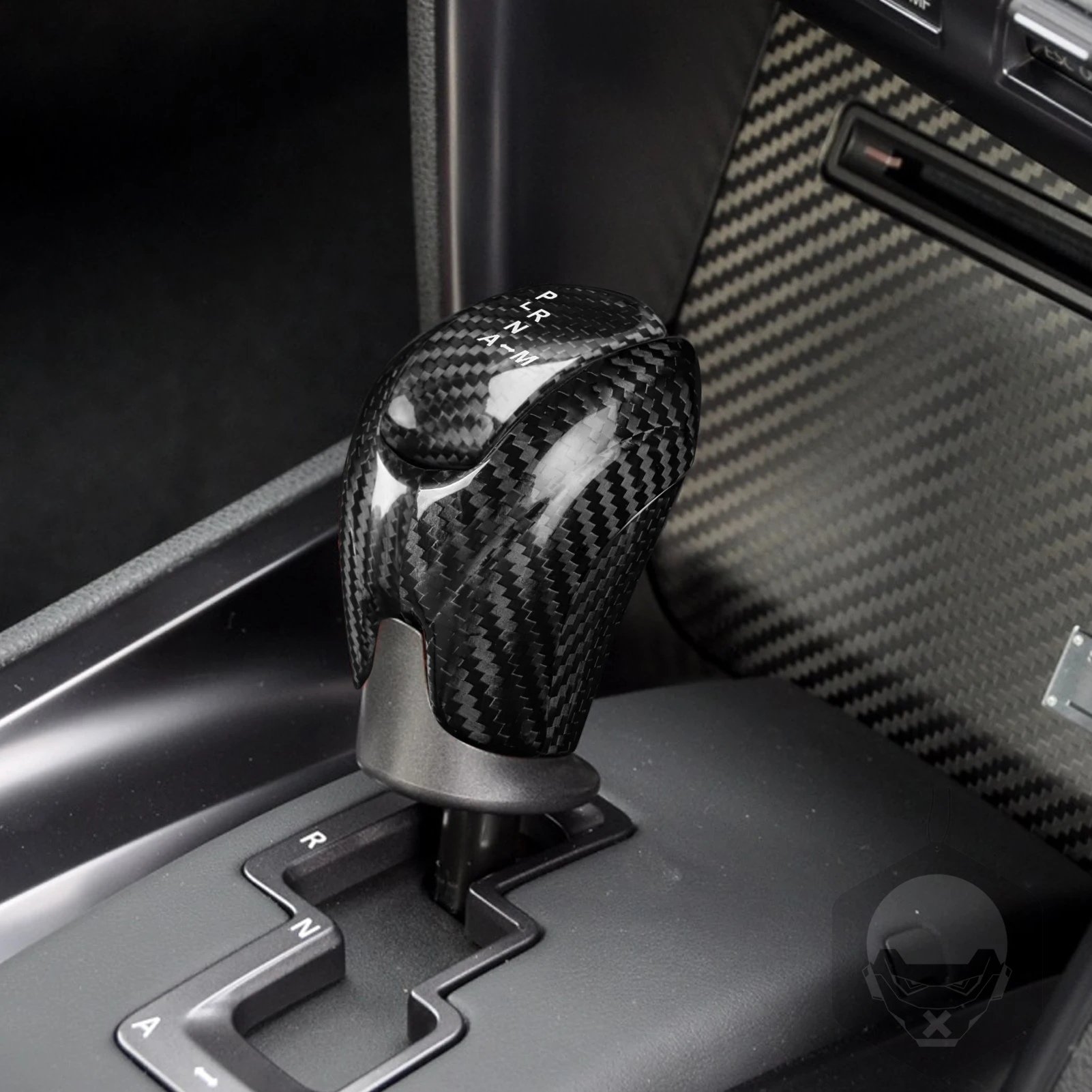 For Nissan GTR R35 2008-2015 Center Gear Knob Shift Handle Lever Tuning Real Dry Carbon Fiber Cover Car Interior Accessories