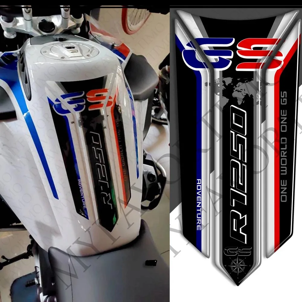 

For BMW R1250GS R1250 R 1250 GS GSA HP ADV Adventure Motorcycle Tank Pad Fuel Oil Kit Knee Protector Stickers Decals 209-2022