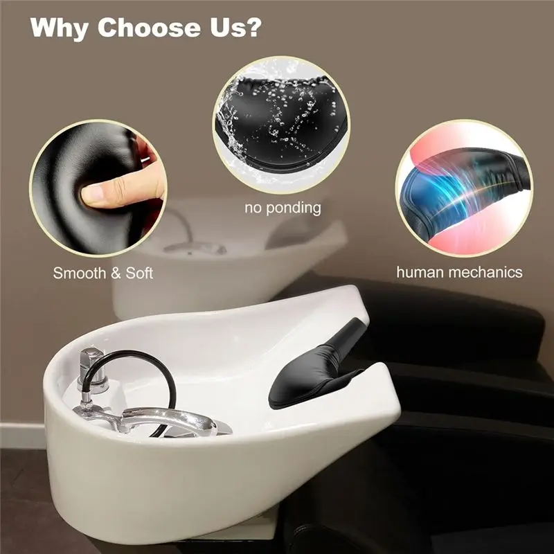 ABMS-Shampoo Bowl Neck Rest Non-Slip Soft Silicon Shampoo Bowl Neck Rest For Home Salon Basin