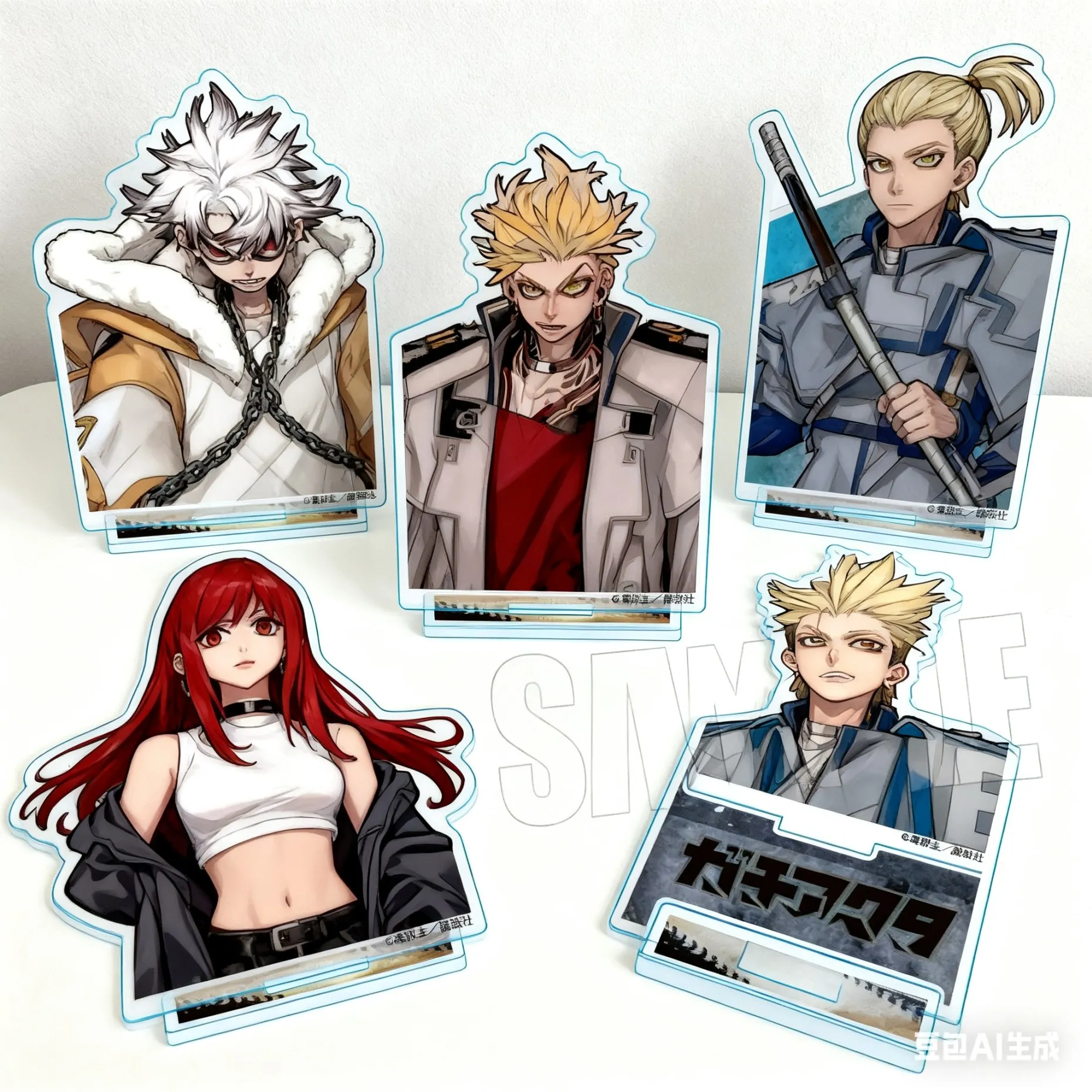 

Anime GACHIAKUTA Acrylic Stand Enjin/Zanka/Riyo/Rudo Character Anime Model Stand Plate Figure Display Accessories Room Decor