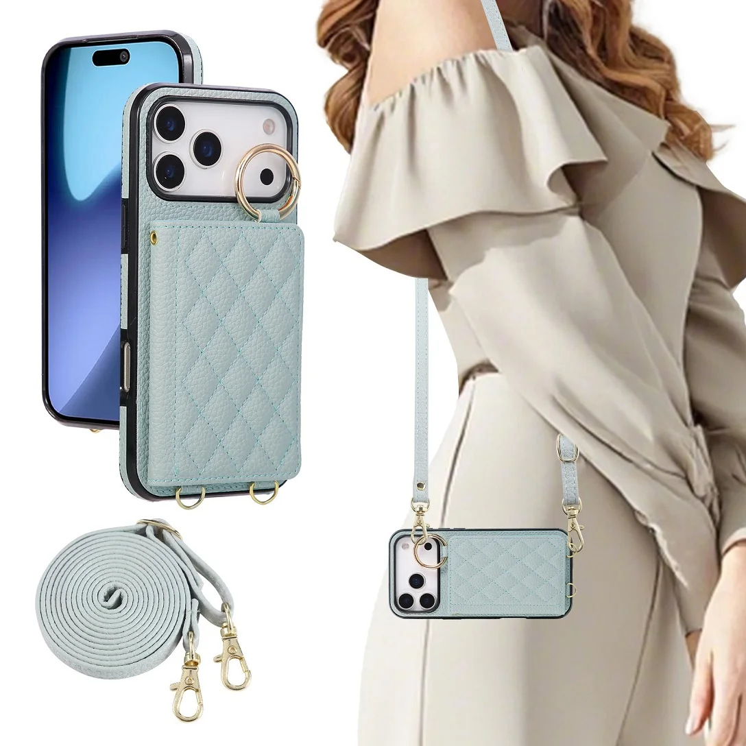 

Классический кожаный чехол-кошелек с отделением для карт для iPhone 11, 12, 13, 14, 15, 16, 17 Pro Max Plus, чехол для телефона с кольцом