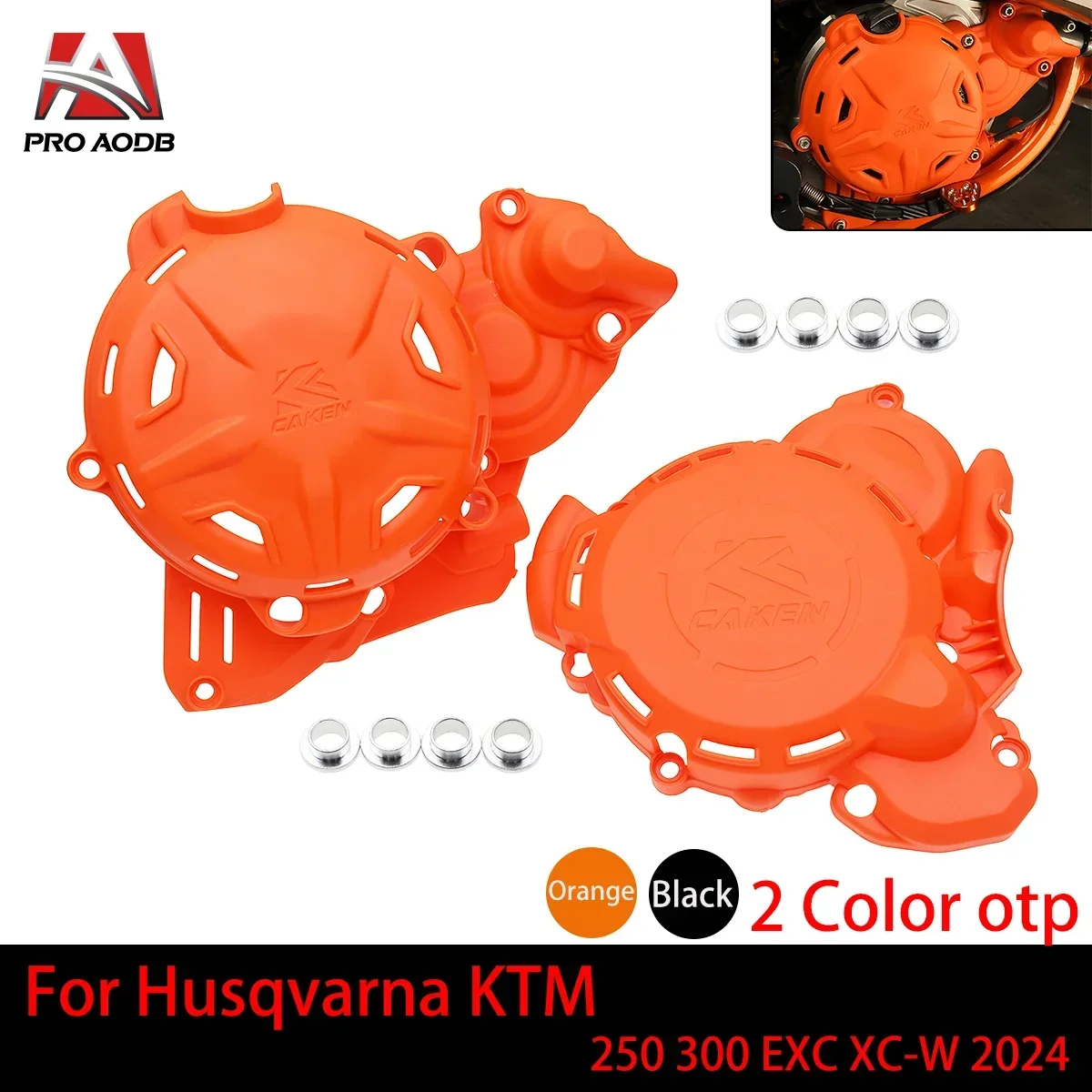 

Motorcycle Clutch Cover Ignition Protector Guard For KTM EXC 250 300 XC-W 250 300 2024 For Husqvarna TE 250 300 PRO 2024