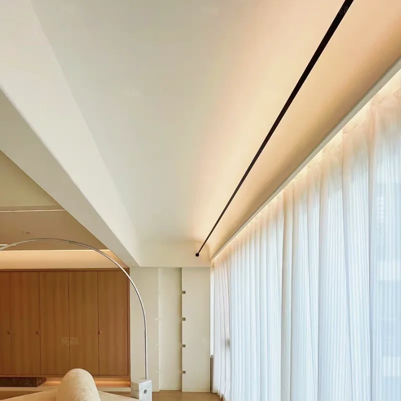Modern Minimalist Living Room Skyline Strip Without Main Light Creative Bedroom Corridor LED Strip Wall Light