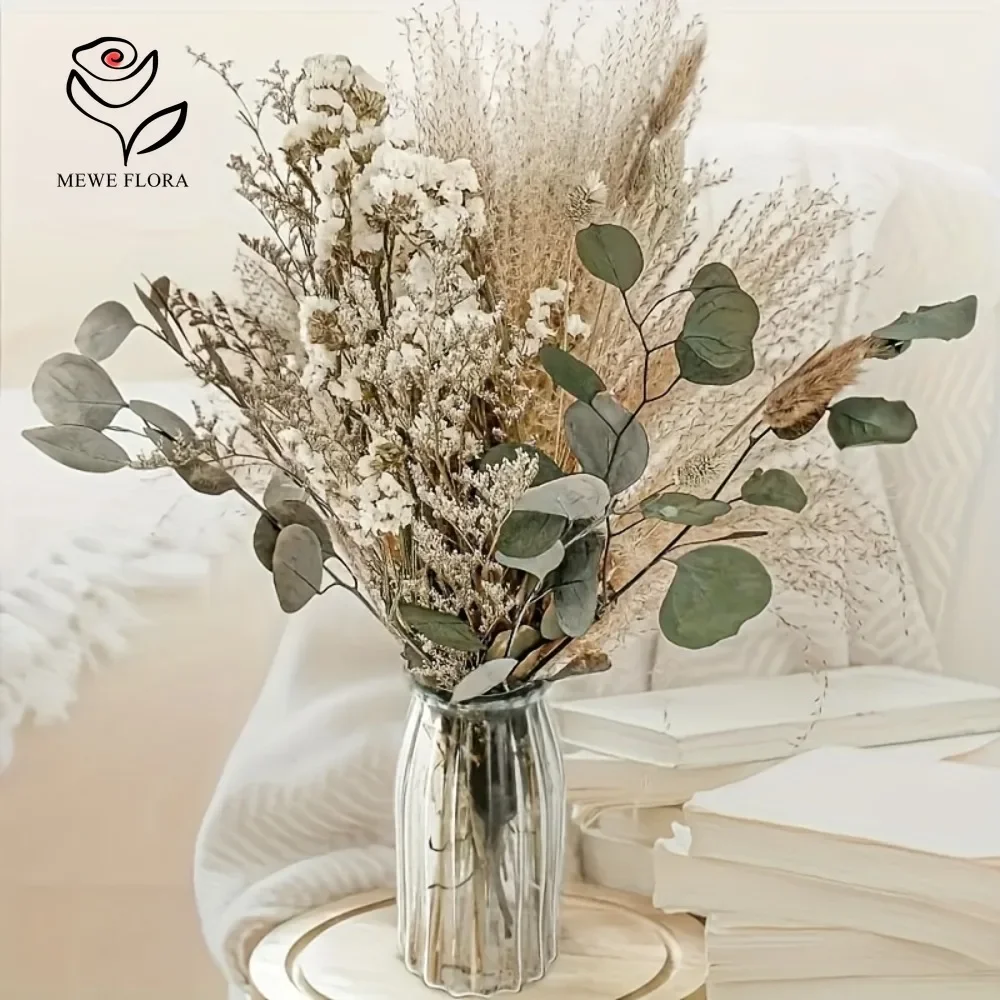 Natural Dried Flowers Bouquet Modern Home Interior Table Decor Vase Filler Real Reeds Pampas Grass Bundle Balcony Arrangements