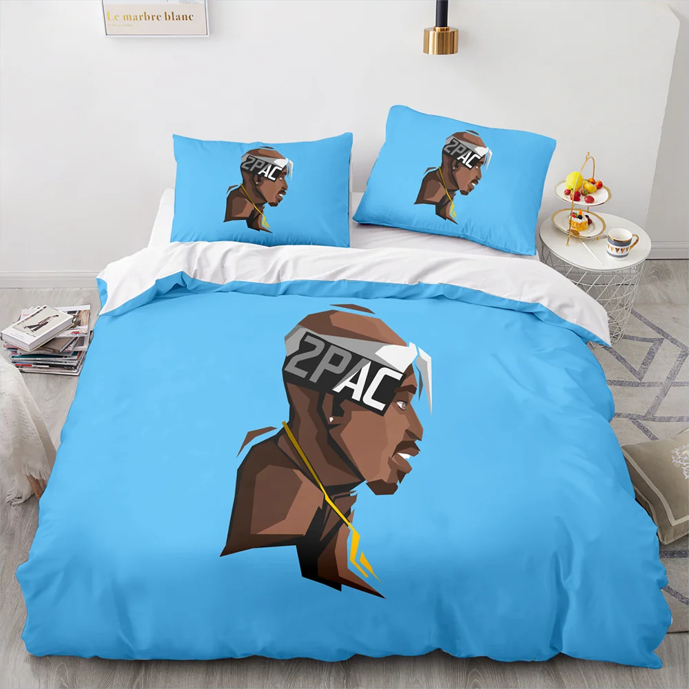 

2Pac Bedding Set Single Twin Full Queen King Size Tupac Amaru Shakur Bed Set Aldult Kid Bedroom Duvetcover Sets 3D Print 035