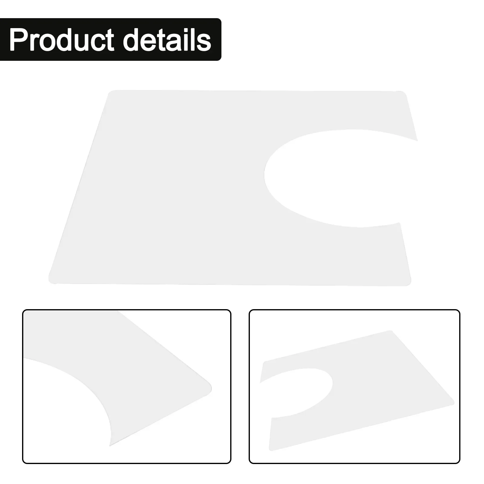 

Acoustic guitar scratch guard for folk style instruments transparent protective plate with non-damaging weak glue application