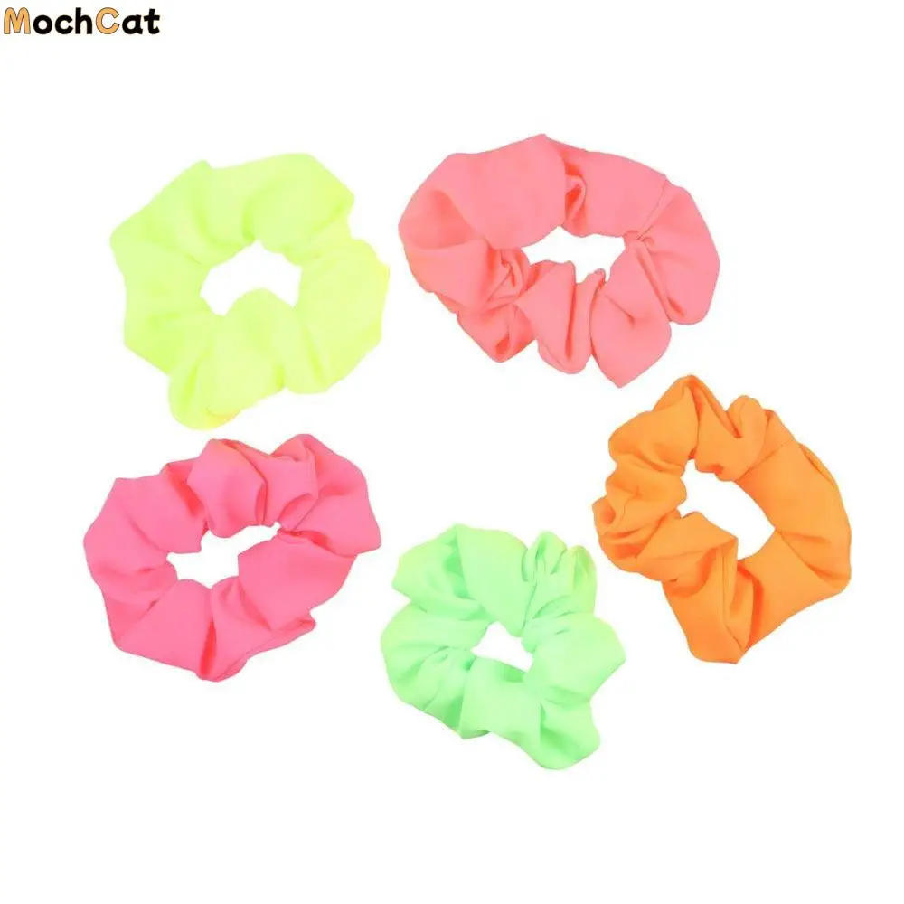 

Женские неоновые цветные резинки для волос, головные уборы, аксессуары для волос, резинки для волос