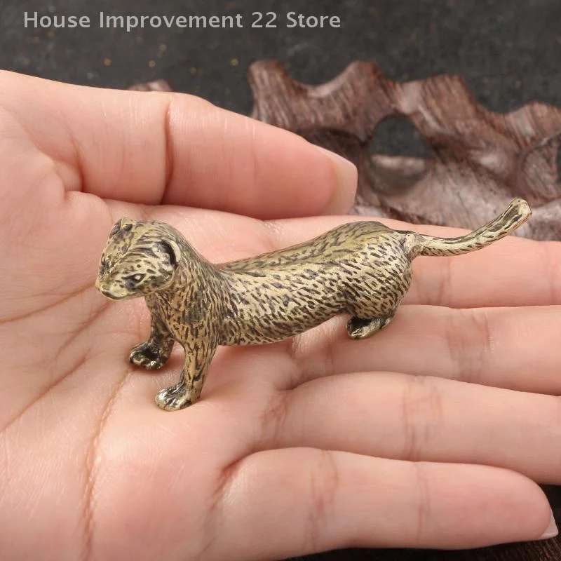 Otter Antique Bronze Statue Desk Decorations Solid Copper Figurines Ornaments Home Decor