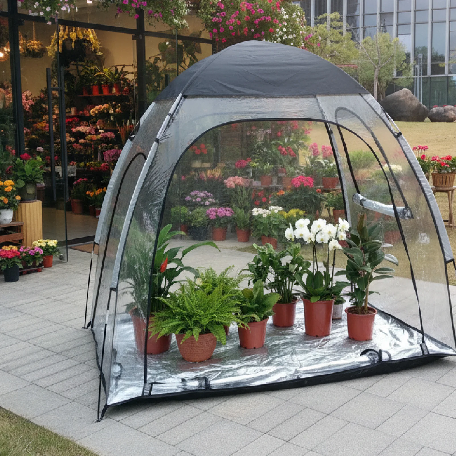 

Портативное зимнее укрытие для растений от мороза, прозрачное, для сада, легко перемещаемое, инструмент для защиты и ухода за растениями для садоводства