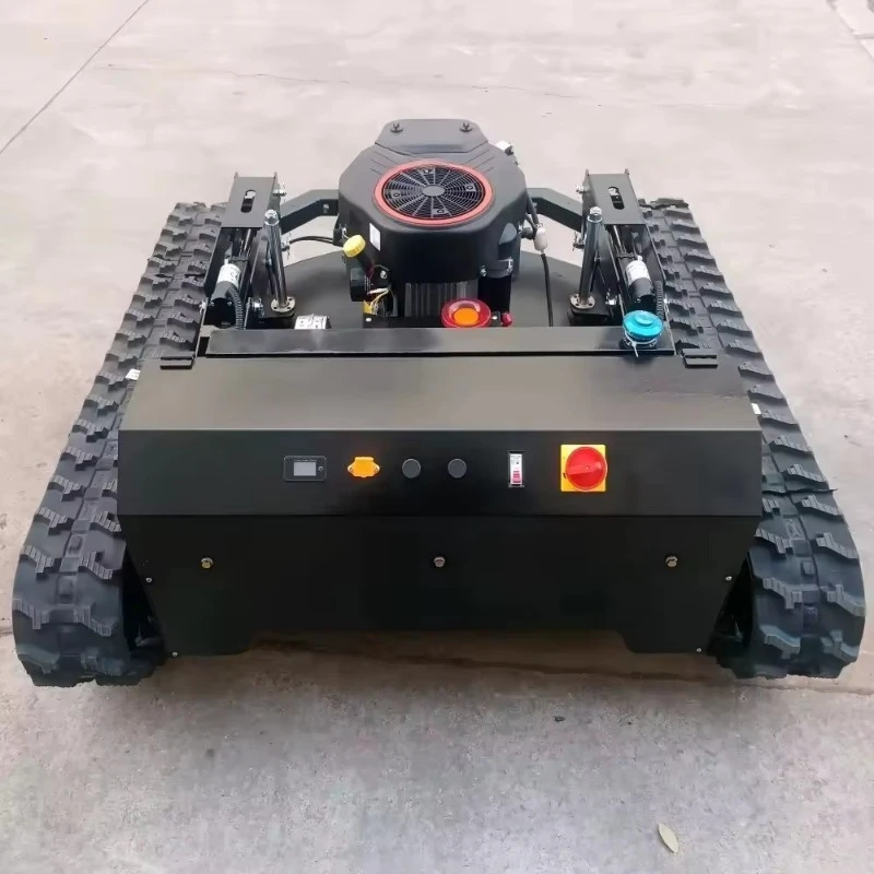 All Terrain Grass Cutting Machine Agriculture Rubber Tracks Remote Control Robot