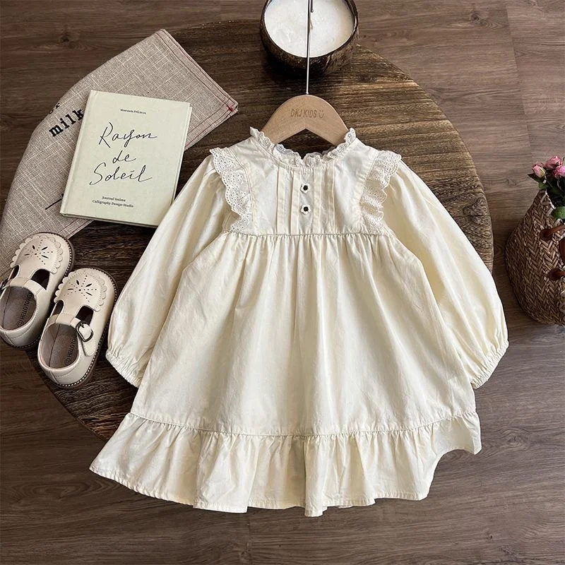 

Girl Dress Kids Party Birthday Evening Gown Cotton 2024 New Spring Autumn Sport Teenagers Outwear Flower Girl Dress Children Clo