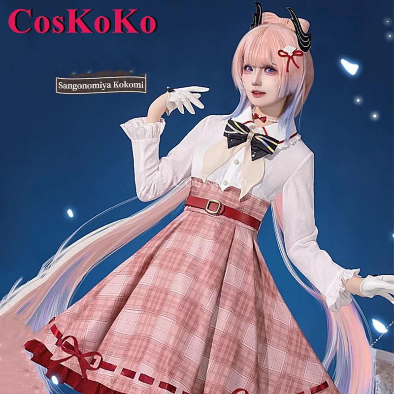 CosKoKo Sangonomiya Kokomi Cosplay Game Genshin Impact Costume Sushi Jointly-Designed Dress Halloween Party Role Play Clothing