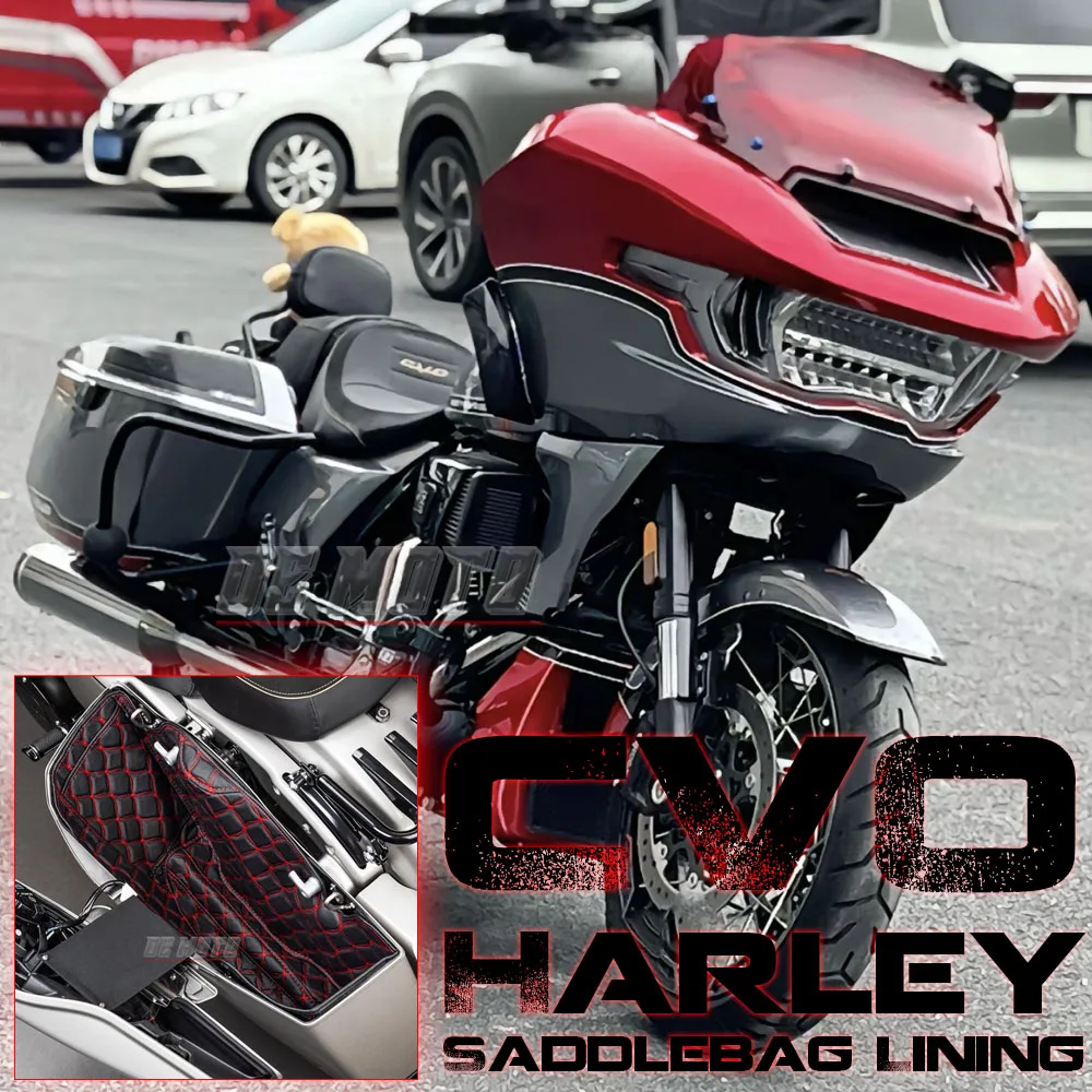 

For Harley Touring CVO Street Glide FLHX FLHXSE 2023 2024 Street Sliding cvo NEW Motorcycle Premium Fitted Saddlebag Lining