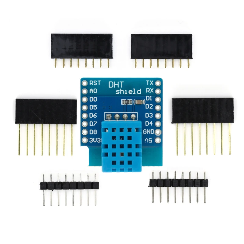 D1 Mini DHT11 DHT22 DHT Shield SingleBus Digital Temperature And Humidity Sensor Module With Matching Pins