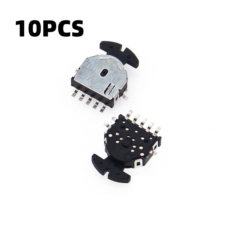 10 قطعة عالية الجودة مفتاح دوار SMD 10.8x11 مللي متر 8-Pin 3-Position 3-Way موجة التبديل #1