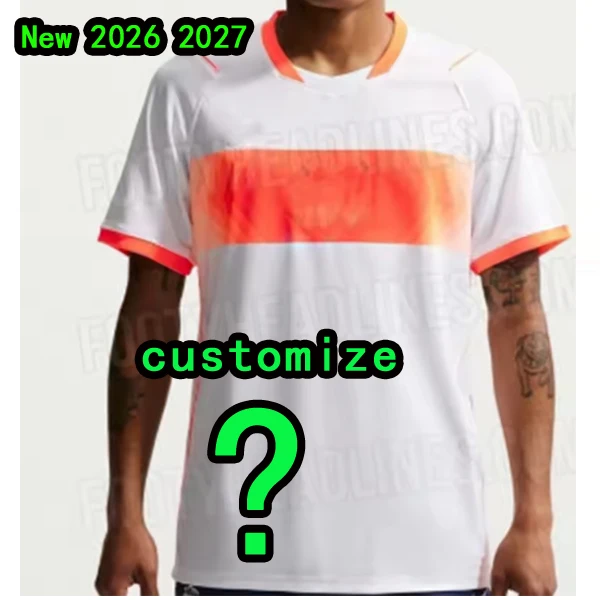 2026 Nederlandse tenue Aangepaste numerieke letters Nieuw ok26 tenue shirt Nederland