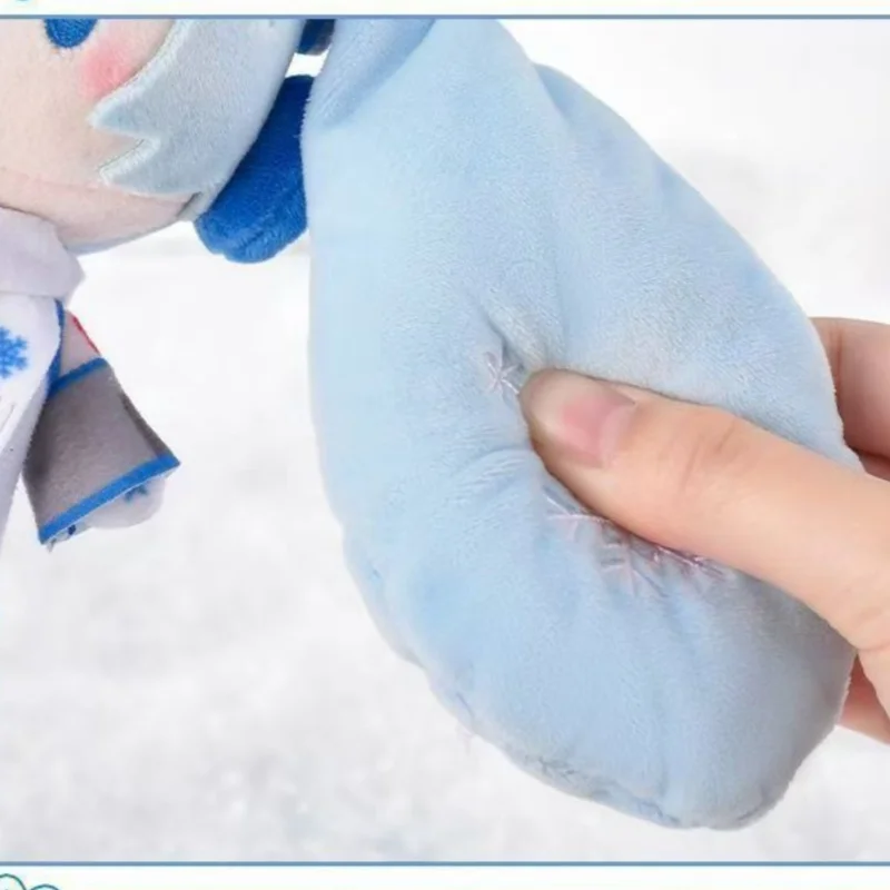 Kreskówkowa Snow Miku Pluszowa Lalka Zawieszka Opakowanie Ozdoba Miękka Bawełniana Lalka Dwuwymiarowa Pluszowa Lalka Prezent Świąteczny dla Przyjaciela