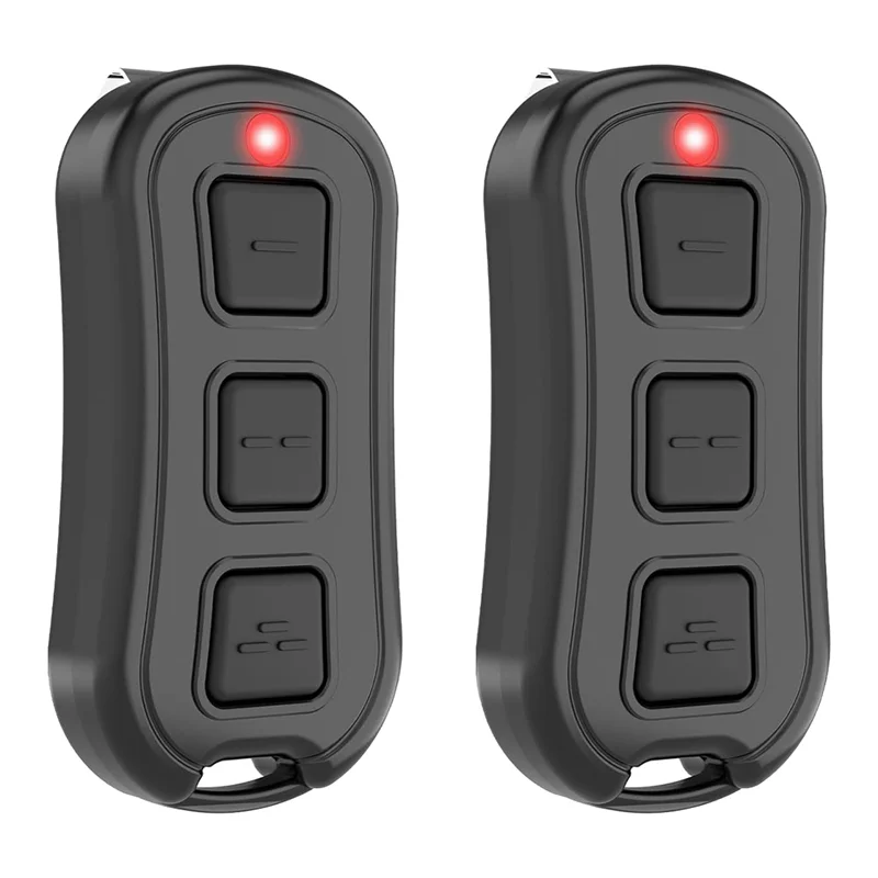 

L72A-2 Piece Garage Door Opener Black Plastic Remote Replacement For GM3T Overhead ACSCTG & MAT90 GM3T-BX