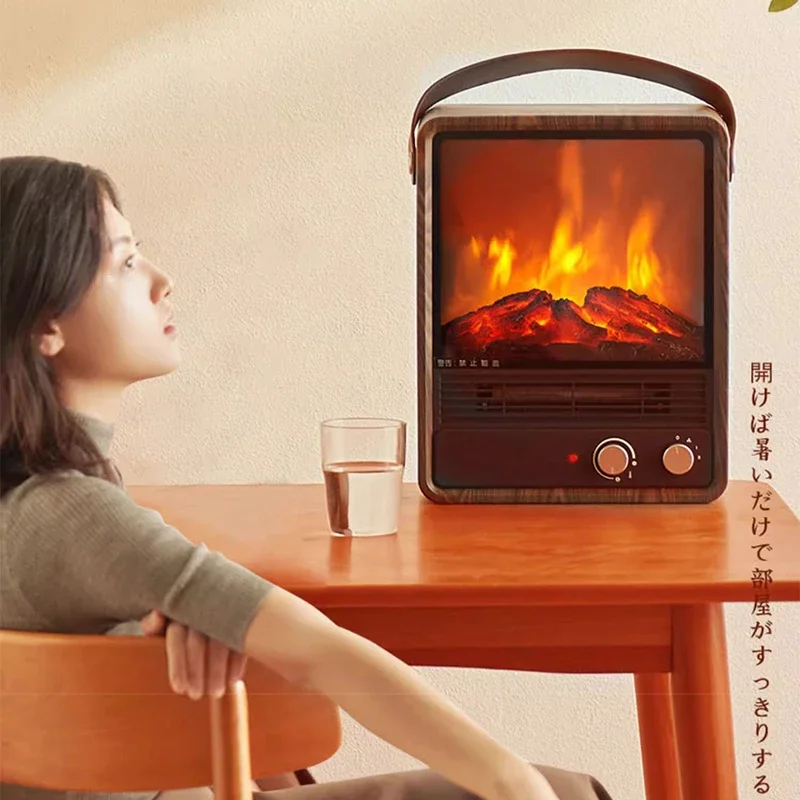 Simulierte Holzkohle-Flammen heizung, Heizung und Kühlung Mehrzweck-Elektro heizung, Haushalts-Energie spar kamin, Innen fas