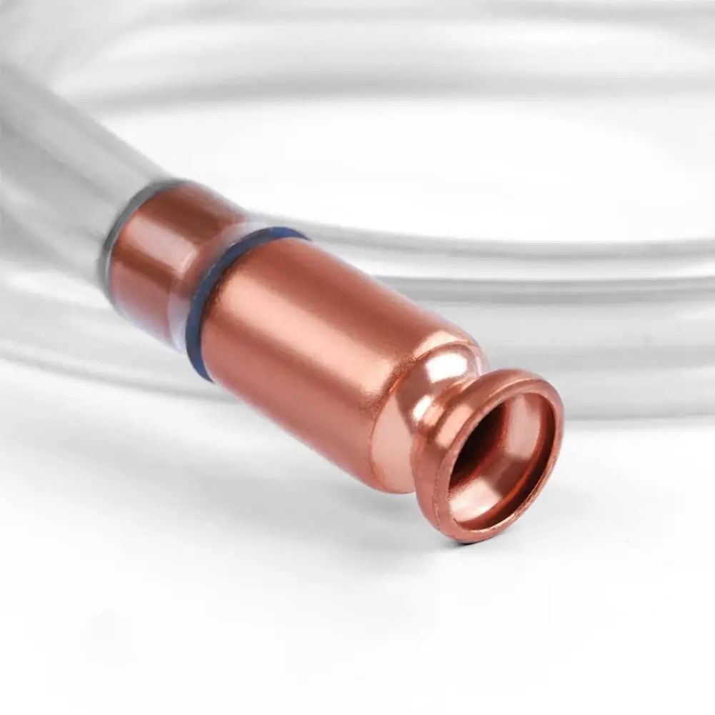 Picture 7: Copper Siphon Pump Flow Rate for Water Fuel Paint Transfer Built In Hand Pump Hose Set Options No Mouth Siphoning Required