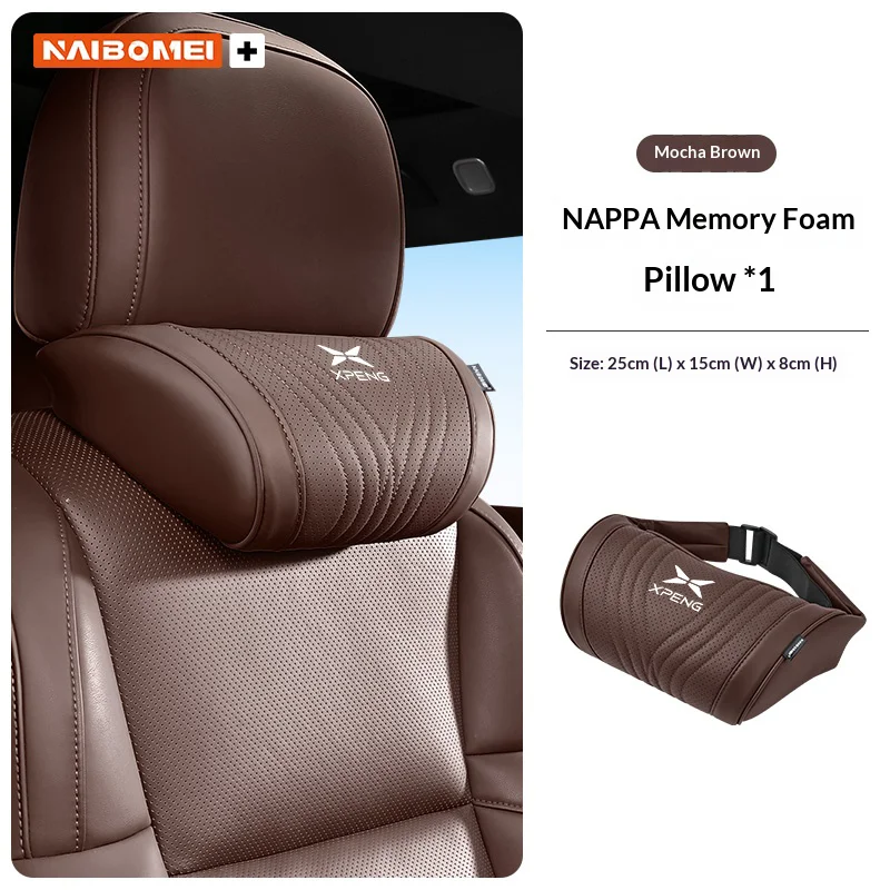 Car Headrest Neck Support Seat Lumbar Cushion Neck Pillow Waist Pad For Xpeng P7 G9 G6 P5 X9 G7 N5 E29 G3 P7+ MONA M03