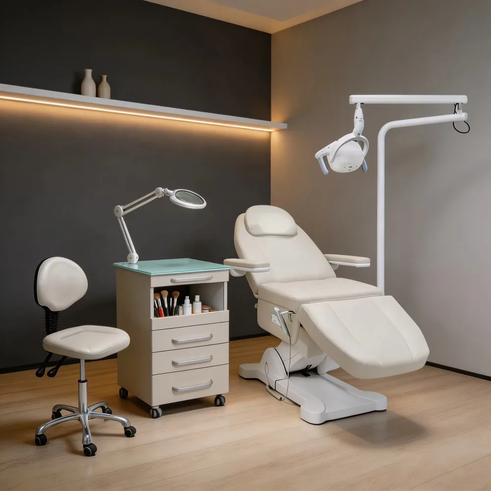 Facial Bed Beauty Salon Spa Lash Beauty Furniture Table Salon Beds Electric Lifting Mechanism Chair Bed