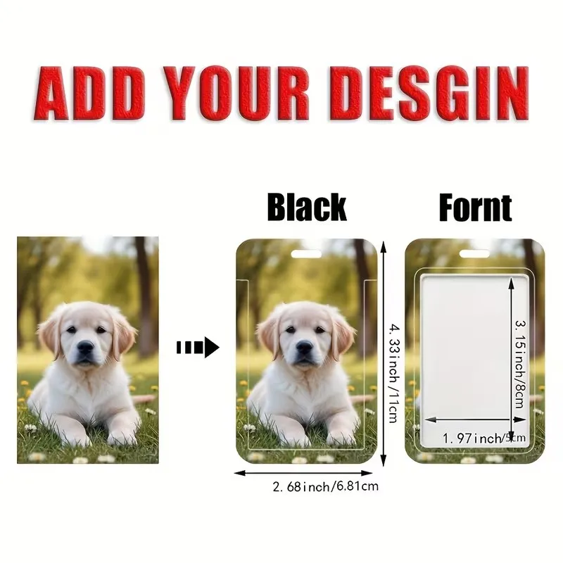 Customization Print Your Own Photos Batch Logos Or Patterns On The Card Holder Great Unique Souvenir Gift for family And Friends