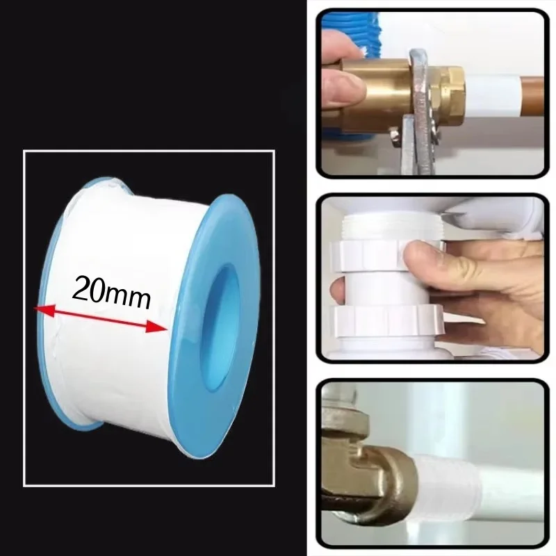 New 20M-100M Faucet Sealing Thread PTFE Industrial Teflon Tape Plumber Fitting For Water Pipe Gas Pipeline Sealing Tape Sealers