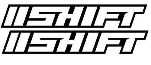 

For 2Pcs (2) 10" SHIFT decal sticker car truck racing rally Car Styling