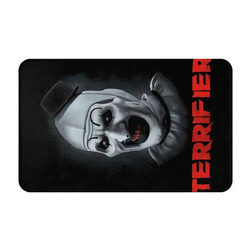 Custom Halloween Horror Movie Terrifiers Floor Door Bathroom Kitchen Mats Anti-Slip Outdoor Doormat Bedroom Rug Carpet Footpad