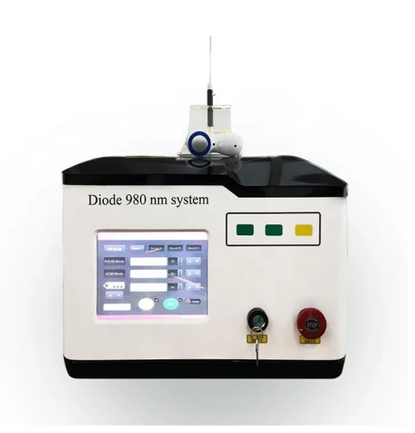 المهنية فقدان الوزن المعدات الجمالية 980nm 60 واط ديود الوريد مزيل الأوعية الدموية تحلل الدهون إزالة الدهون آلة التخسيس