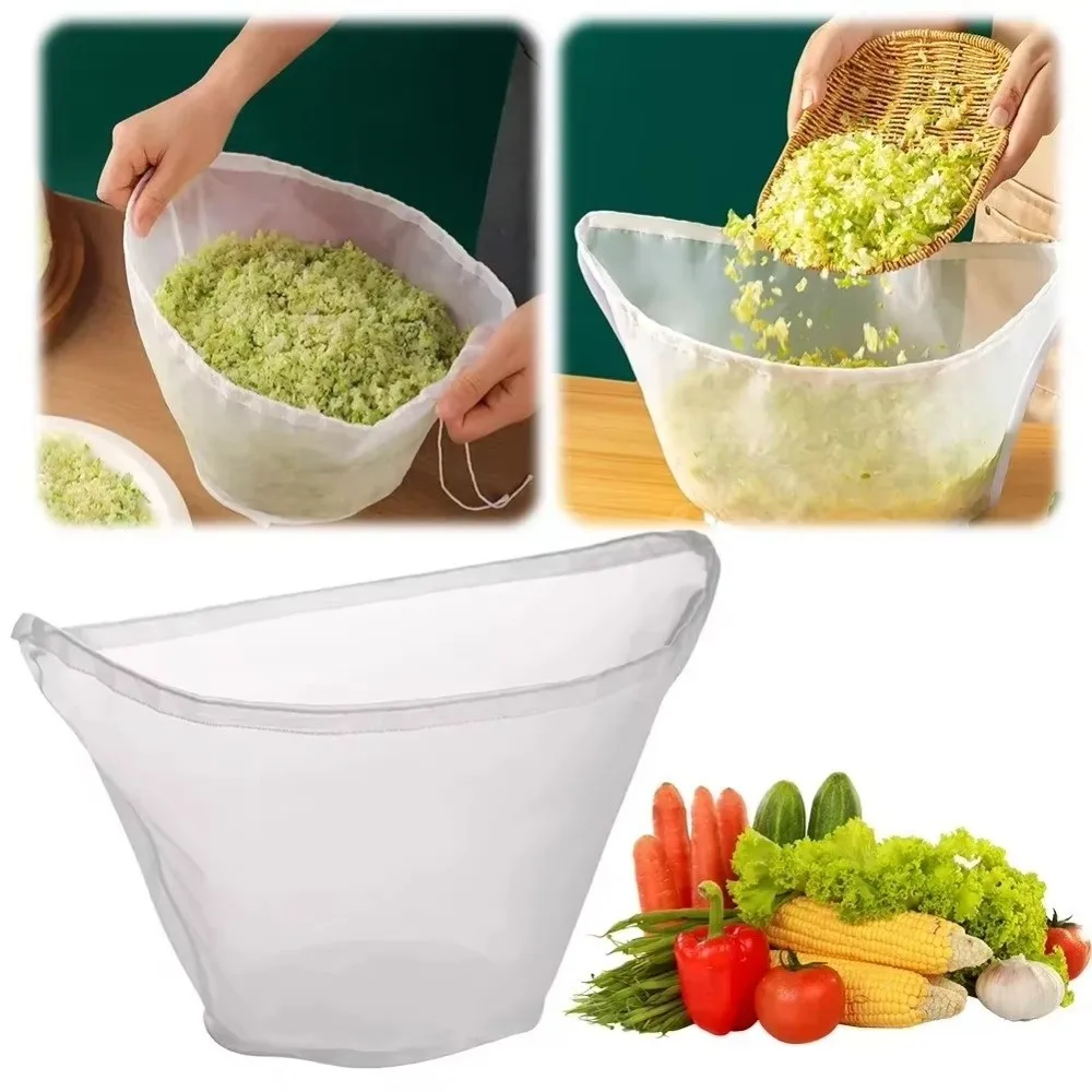 Gifts Bowl Shape Cheese Cloth Bag Reusable with Closed Edges Mesh Bag Fine Mesh Soy Milk Bags Kitchen Gadget