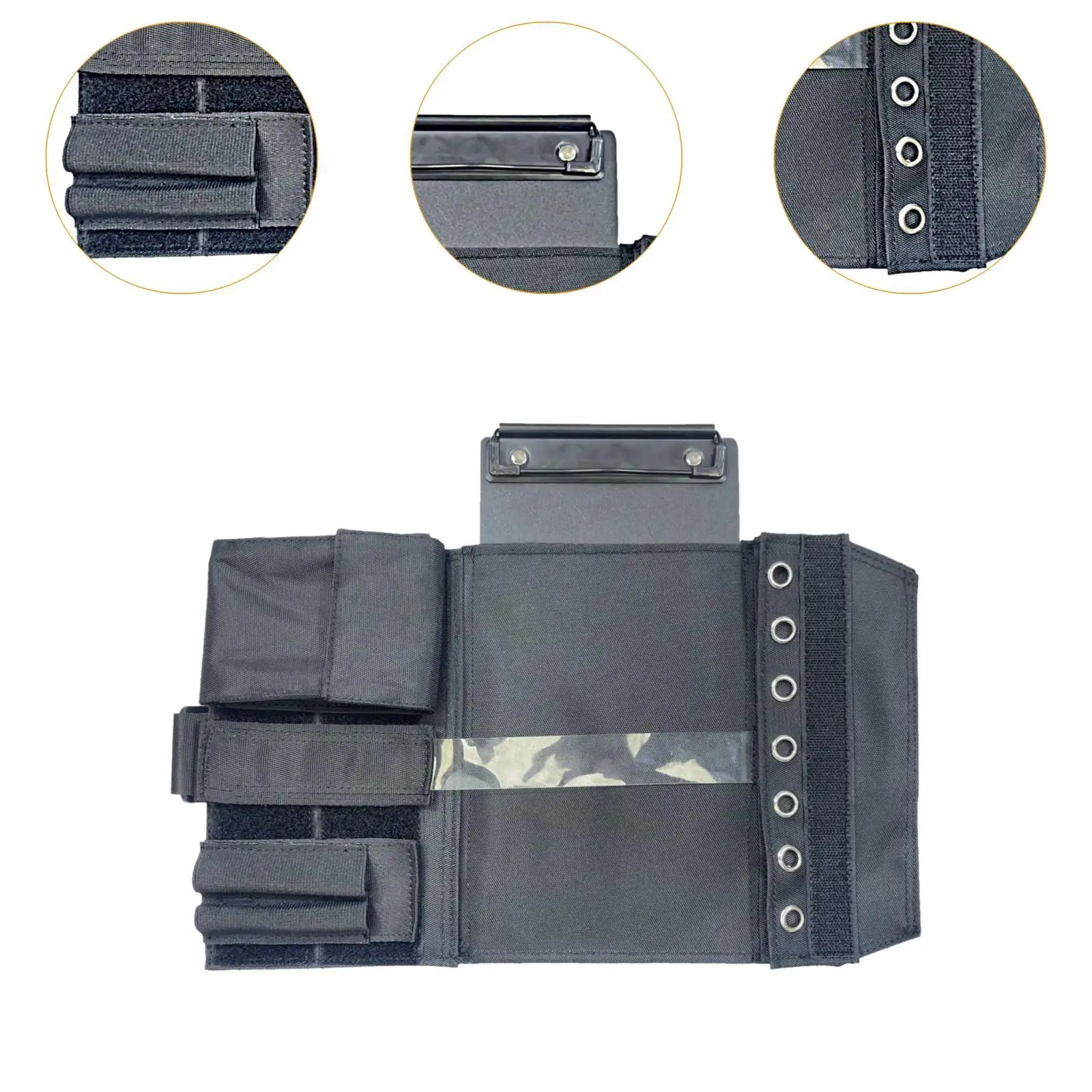 휴대용 항공 니보드 다리에 착용하는 필기 패드 조절 가능한 스트랩 옥스포드 천 파일럿 액세서리