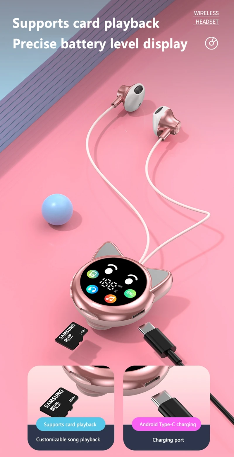OnePlus Kabellose Bluetooth-Kopfhörer Clip-On M32 Modell mit Superlanger Akkulaufzeit Kompatibel mit Apple Huawei Mobiltelefonen – Detail 5