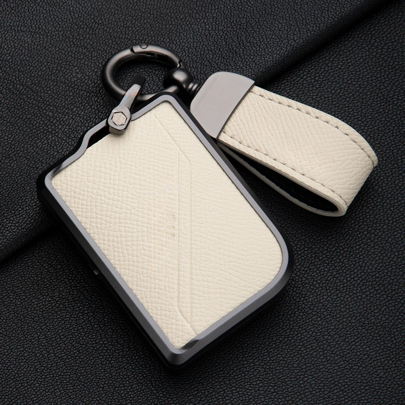 

Suitable for LYNK&CO 06 07 09 Zinc Alloy + Leather Car Key Protection Cover Fall Prevention Protection Key