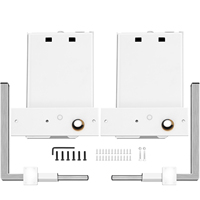 SucceBuy Murphy Wall Bed Hardware Kit Spring Mechanism Horizontal Stainless queen Size With 2 Steady Bed Legs Quick Set Up White