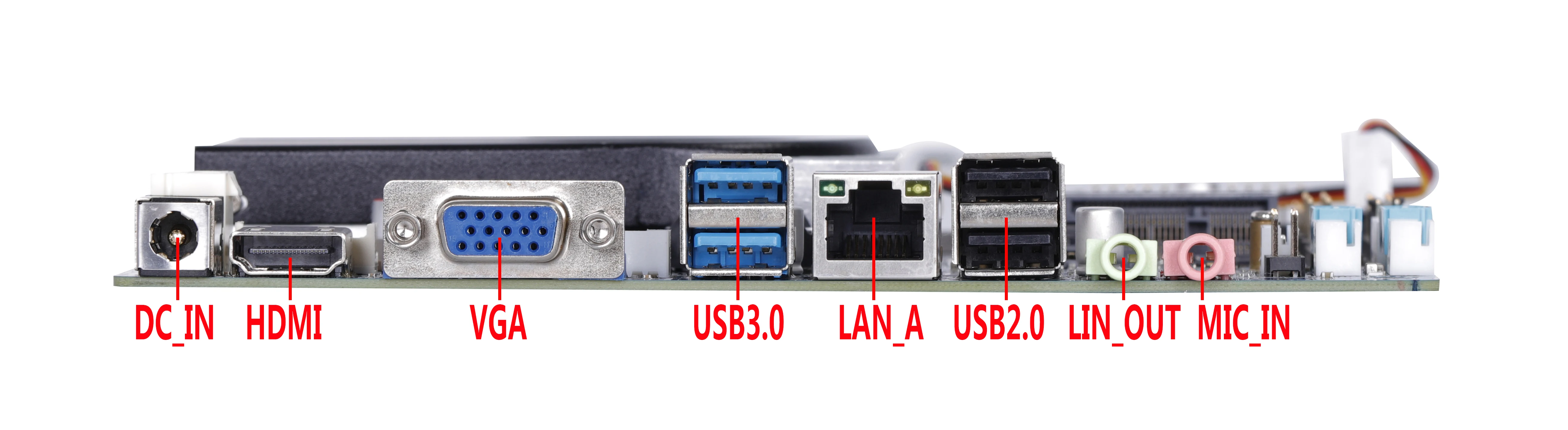 QM9360 Mini ITX Motherboard mit I5 5200U CPU 6COM Ports 4k für Automatisierungssteuerung