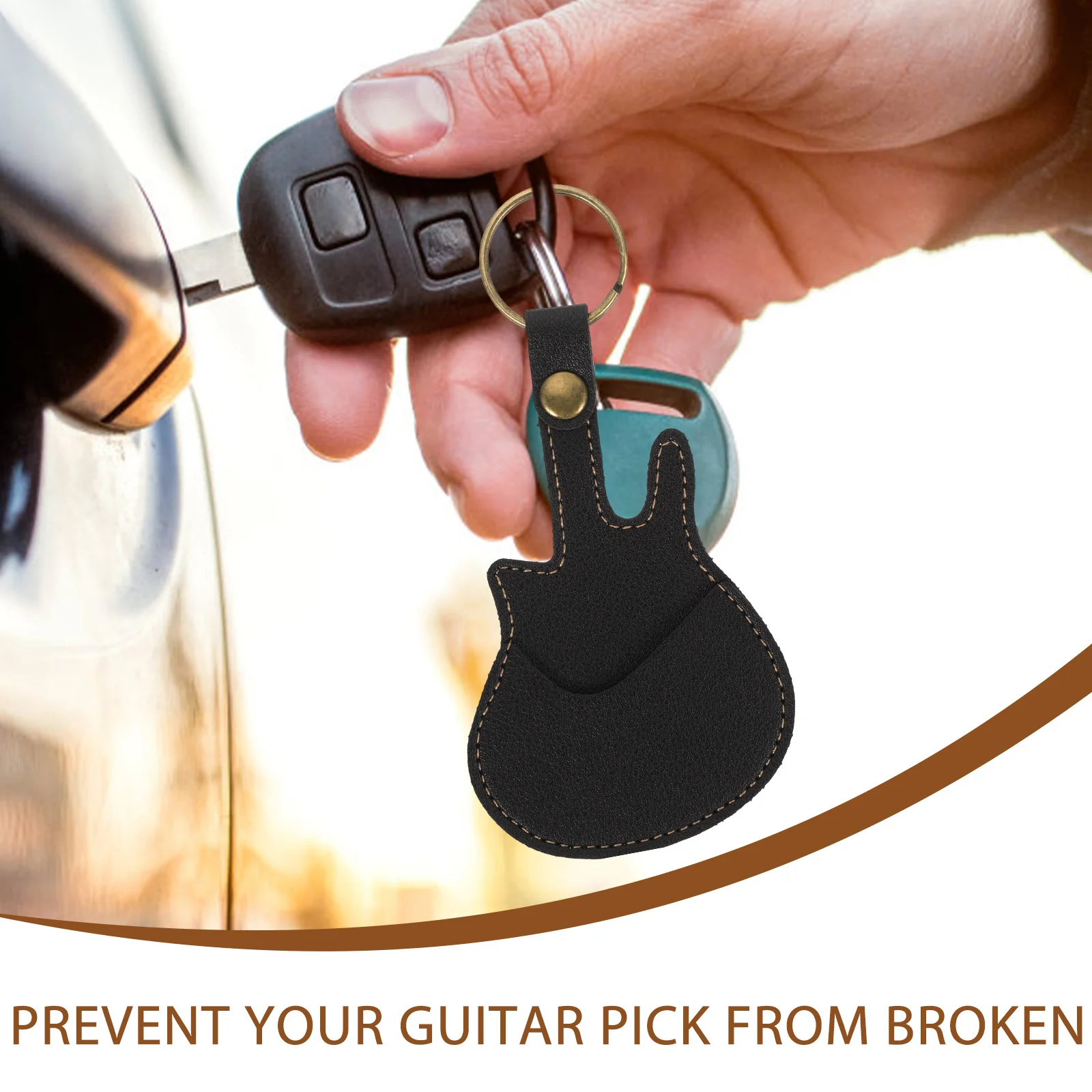 

Guitar Pick Carrier Musical Instrument Bag Plectrum Storage Shaped Holder Organizer Container