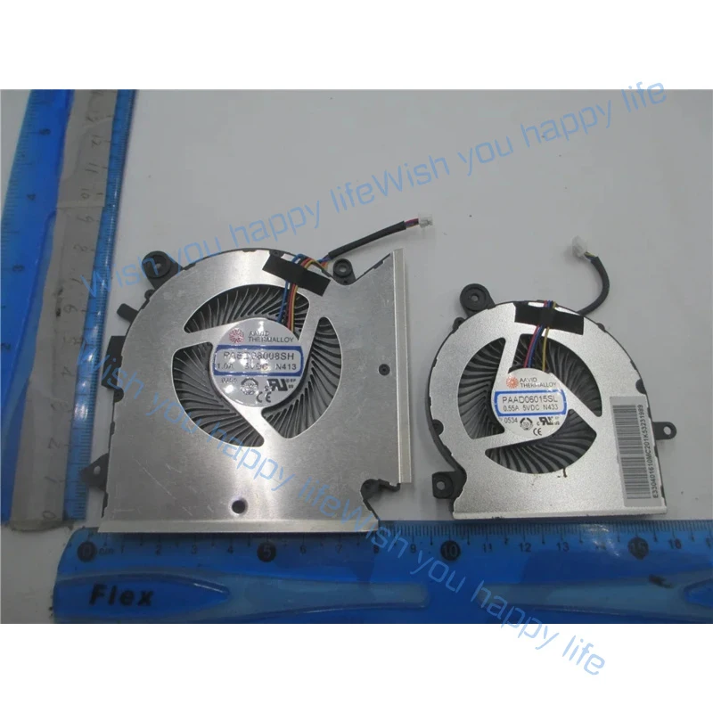 L... New For MSI GF63 GF65 GF65 Thin 10SD 10SDR 10SE 10SER 9SD 9SE 9SEX 9SEXR Cooling Fan PABD08008SH-N413 PAAD06015SL N433
