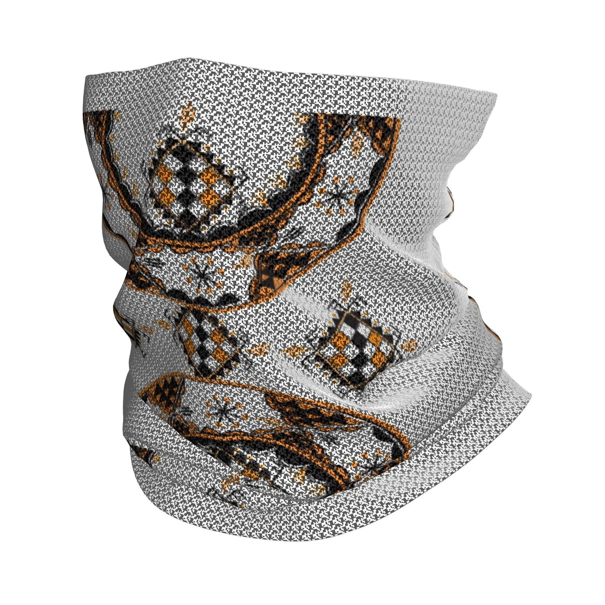 

Индивидуальный воротник-бафф Z Imazighen для женщин и мужчин, защита от УФ-лучей, зимний шарф-бандана в стиле кабильского ковра для катания на лыжах