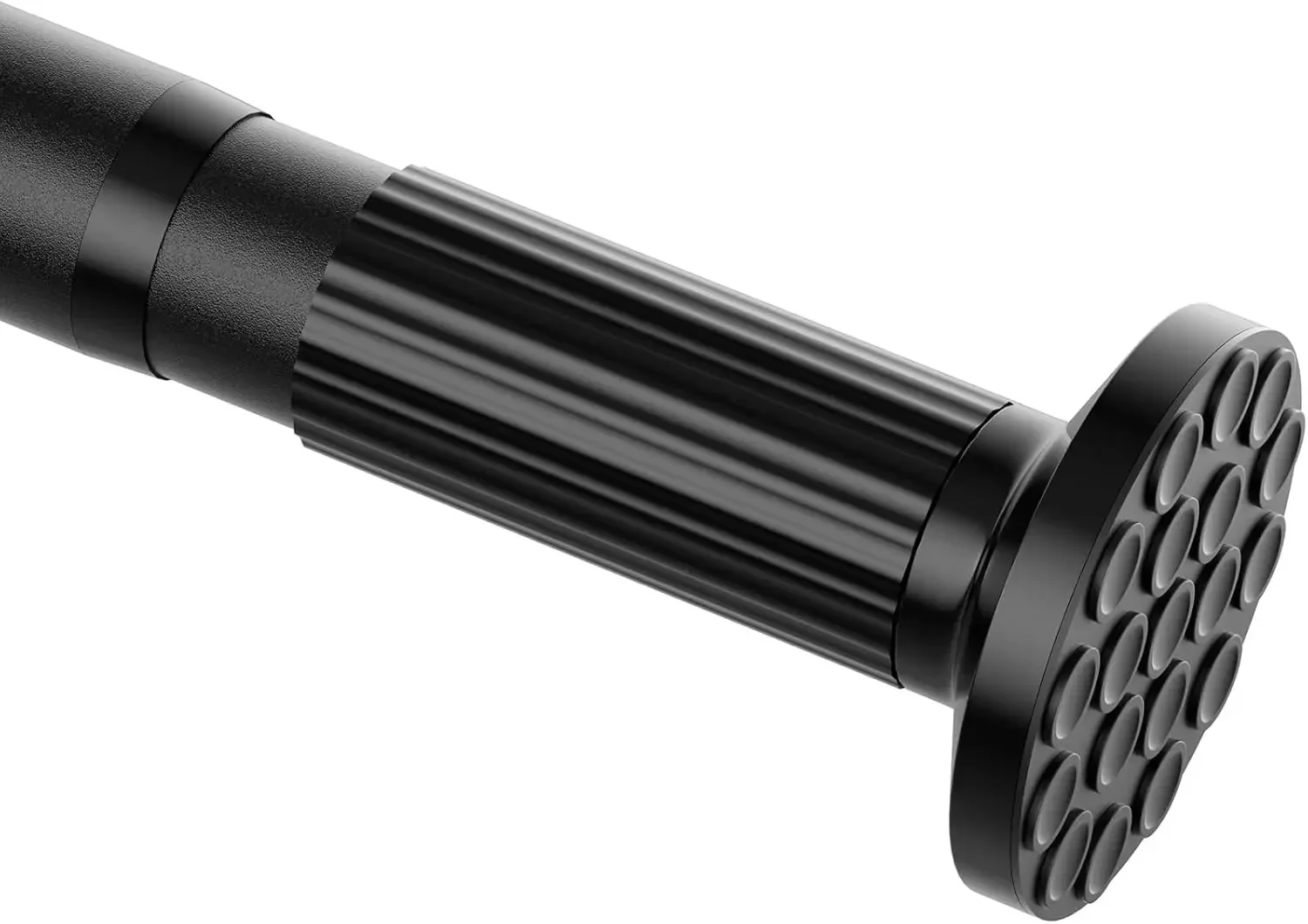 

Tension Curtain Rod 51-128inch,Black Heavy Duty Curtain Rods No Drilling for Window or Bathroom,Shower Curtain Rods,Long Outdoor