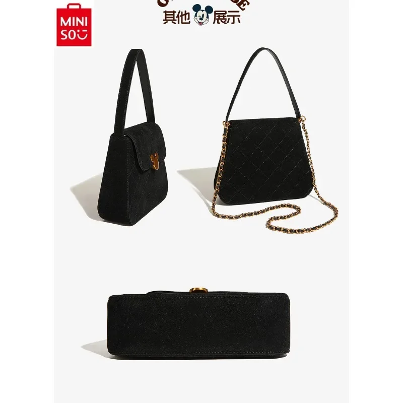 MINISO-Sac à bandoulière Disney pour femme, motif diamant initié, sac JOBag, haute qualité, déterminer les touristes à cheval, marque de luxe