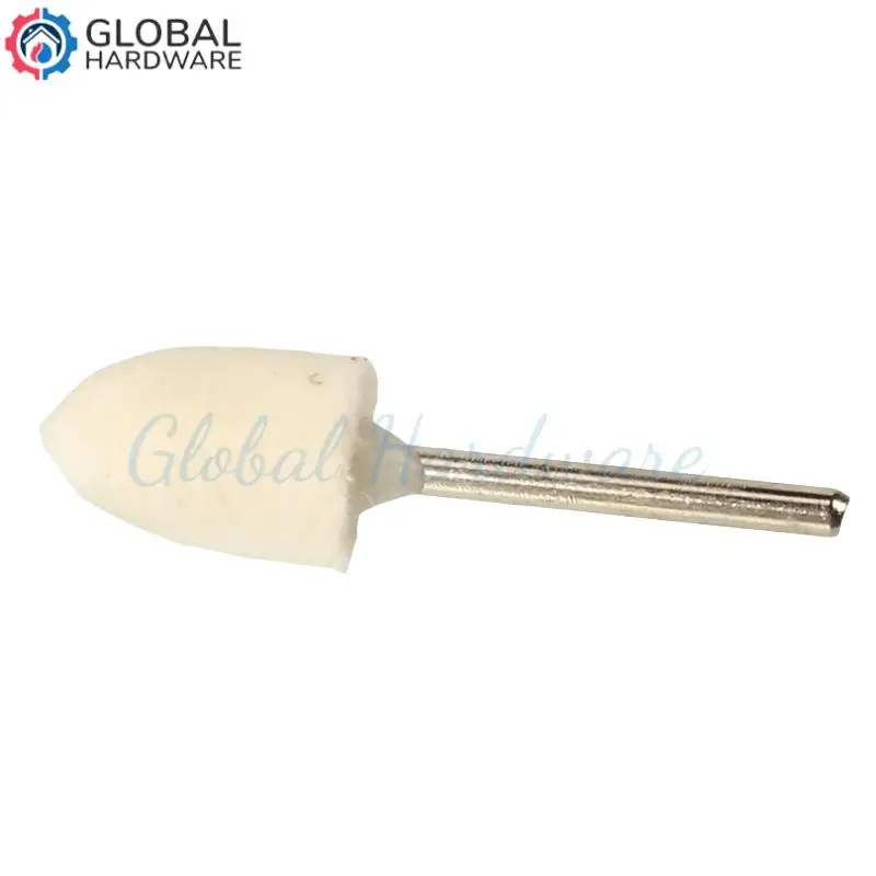 

Wool Felt Mounted Polishing Buffing Wheel 3mm Shank for Grinder Drill Rotary Tools Grit 12mm