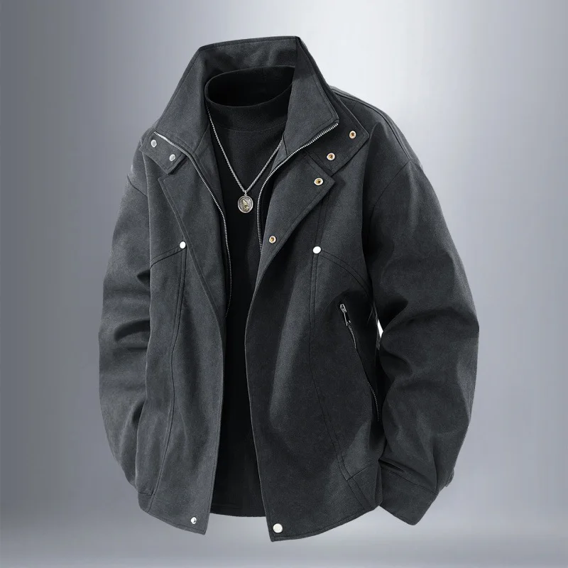 

Men's American-Style Casual Jacket Spring Autumn 2025 Windproof Breathable Comfortable Durable Fashion Outerwear