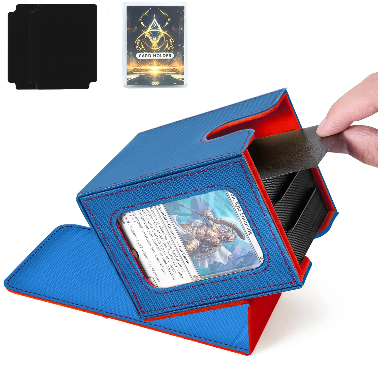 mtg card box holder BCW Black Deck Box LX Gaming Card Holder Magnet Magic Gathering MTG Storage Case 783329123666| eBay