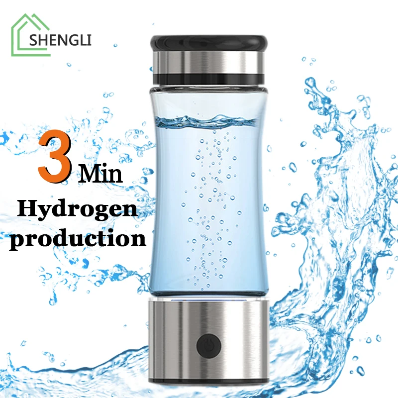

Hydrogen Water Generator Rechargeable Portable Hydrogen Rich Water Bottle Cup Antioxidan 350ml
